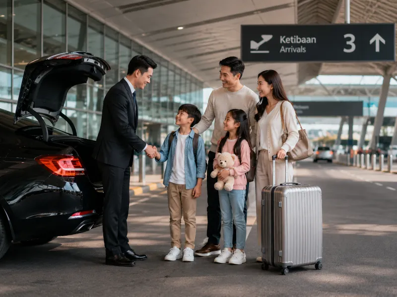 Airport Pickup for Family Chauffeur Service