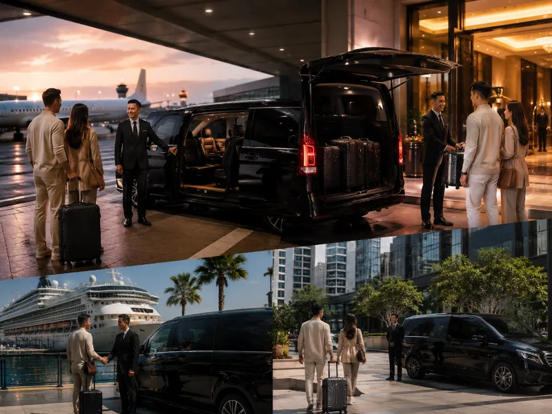 Chauffeur providing VIP Tour Transportation door to door hospitality
